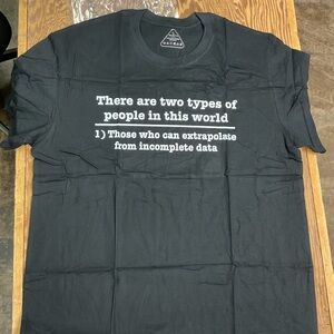 Black Graphic Tee with Statement